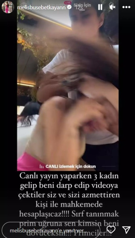 Canlı yayın açtığı esnada saldırıya uğrayan Melis Buse Betkayan: Sen kimsin beni döveceksin - Resim: 9