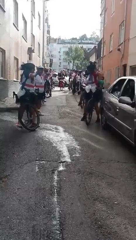 Gelin bisiklete bindi, 'ya nasip' dedi - Resim: 6