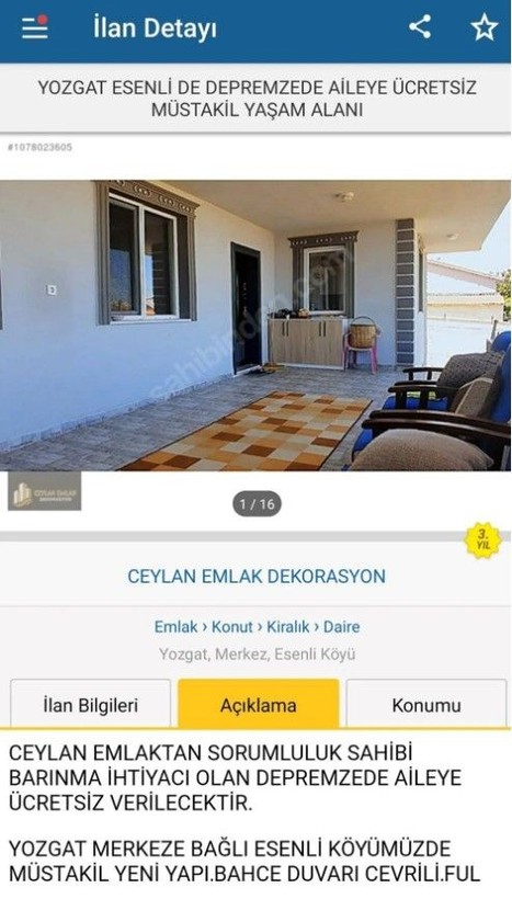 Depremzedelerin acısı tüm Türkiye'nin yüreğinde! Evi olanlar evlerini ücretsiz ilana koydu - Resim: 14