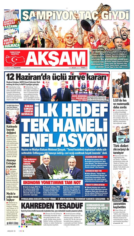 Gündem Yeni Kabine | 5 Haziran gazete manşetlerinde neler yer aldı? - Resim: 1
