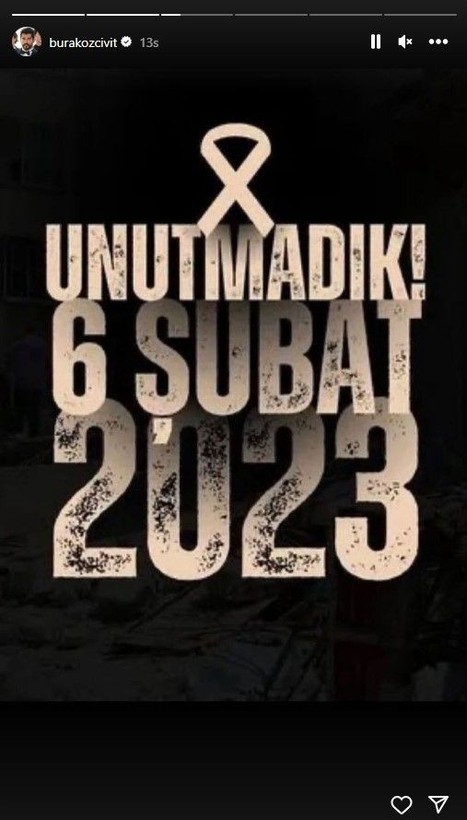 Ünlü isimlerden 6 Şubat paylaşımı - Resim: 3