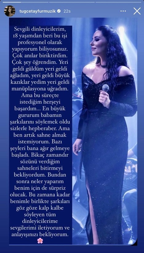 Baba mesleğini devam ettiren Ferdi Tayfur'un kızı Tuğçe Tayfur sahnelere veda etti! Sevenlerinin aklına tek soru geldi: Sahneyi bırakmasını nişanlısı mı istedi - Resim: 2