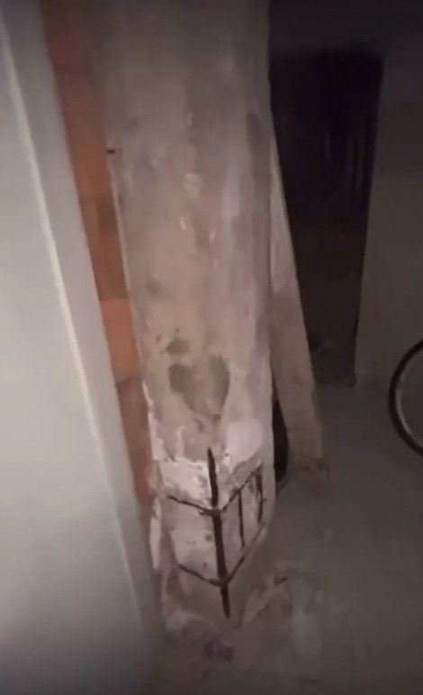 Görüntüler Küçükyalı'dan... Tuttuğu kolon eline kaldı! Sosyal medya bunu konuşuyor: Böyle bir binada oturuyoruz, bizim tabutumuz - Resim: 2