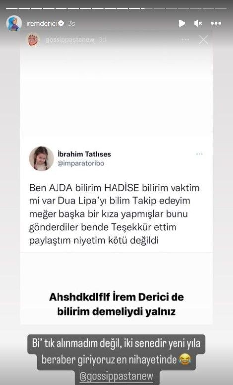 İrem Derici, İbrahim Tatlıses'in Dua Lipa gafının ardından yaptığı açıklamaya alındı - Resim: 7
