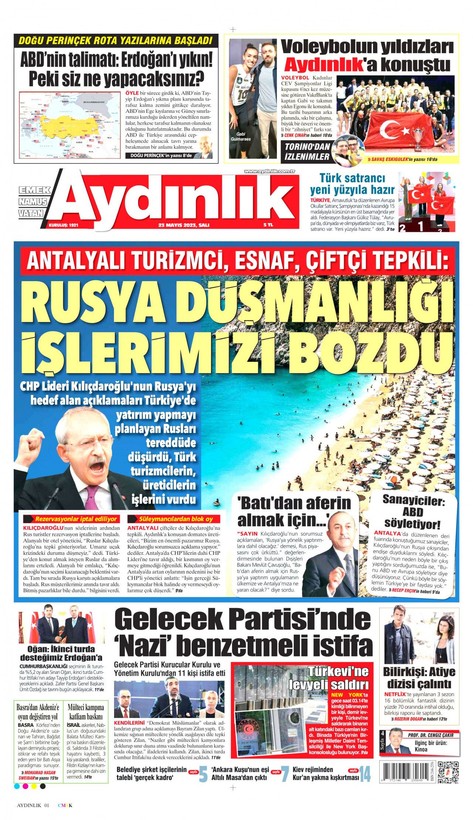 23 Mayıs'ta gazete manşetleri Sinan Oğan'ı kapağa taşıdı! İşte Türkiye'nin nabzını tutan gazetelerin manşetleri... - Resim: 13
