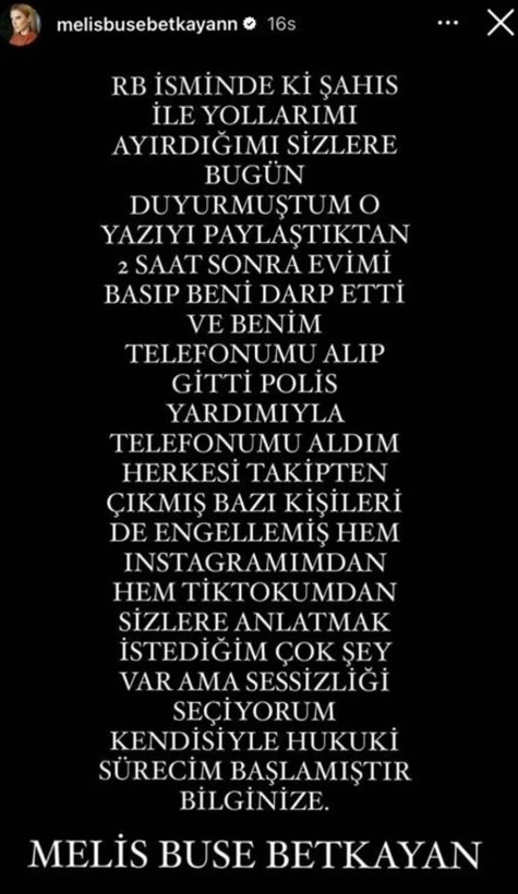 Kısmetse Olur yarışmasıyla tanınan Melis Buse Betkayan evli sevgilisinden gördüğü şiddeti duyurdu! - Resim: 3
