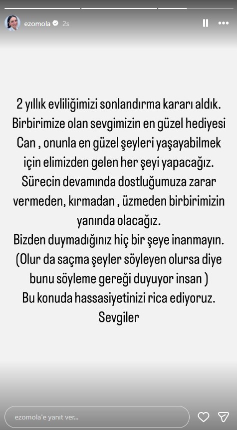 Ezgi Mola ile Mustafa Aksakallı boşanıyor - Resim : 1