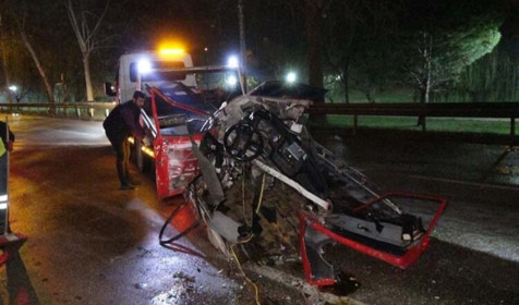 Bursa'da Musa Soylugan'ın kaza yaptığı araç paramparça oldu! Talihsiz adam hayatını kaybetti