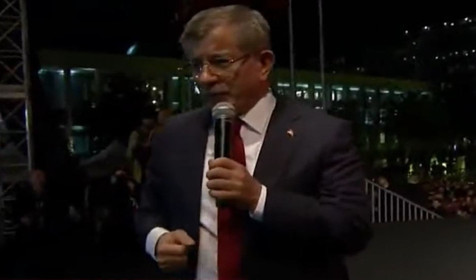 Halk TV Ahmet Davutoğlu'nun konuşmasını yarıda kesti