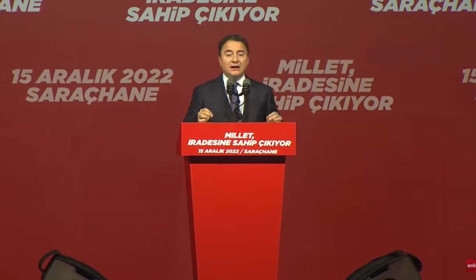 DEVA Partisi Genel Başkanı Ali Babacan Saraçhane'de: Demirtaş'a yapılan haksızlığı reddediyorum