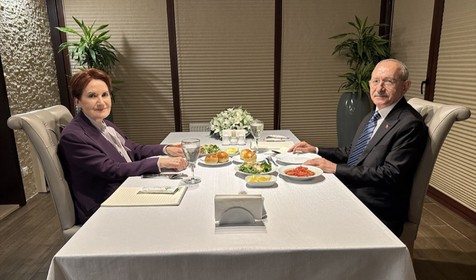 CHP Genel Başkanı Kılıçdaroğlu, İYİ Parti Genel Başkanı Akşener ile görüştü
