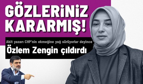 Akit yazarı Ali Karahasanoğlu'nun eleştirdiği Özlem Zengin çıldırdı! "Bunların gözleri kararmış"