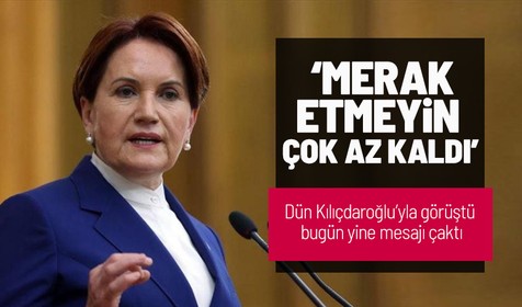 İYİ Parti Genel Başkanı Meral Akşener'den cumhurbaşkanı adayı açıklaması