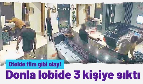 Manisa'da otelde film gibi olay! İç çamaşırlarıyla koşup çatıştı
