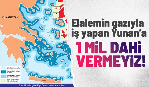 Çavuşoğlu: Yunanistan arkasındakilere güvenmesin, 1 mil dahi vermeyiz!