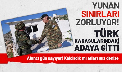 Konstantinos Floros Türk karasularına ait Keçi Adası'na gitti: Tetikte ve hazırlıklıyız