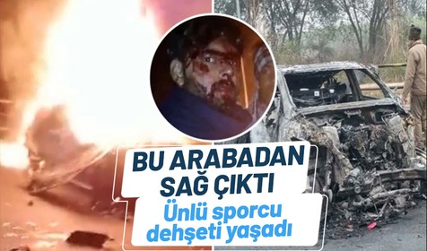 Hint kriket Rishabh Pant'ın mucize kurtuluşu! Arabası küle döndü...