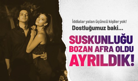Afra Saraçoğlu ve Mert Yazıcıoğlu ayrıldı! Afra 'ihanet yok ama ayrıldık' dedi