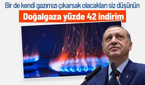 Cumhurbaşkanı Recep Tayyip Erdoğan'dan doğalgaz indirimi müjdesi