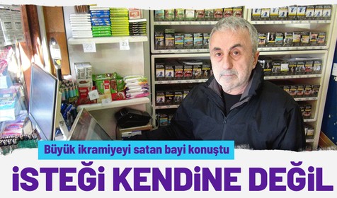 Giresun'da büyük ikramiye biletini satan bayi sahibi konuştu