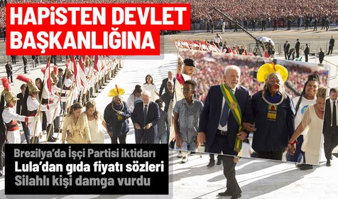 Brezilya'da 12 yıl sonra Luiz Inacio Lula da Silva yeniden Başkan: Hapisten en tepeye! Yemin töreninde panik anları