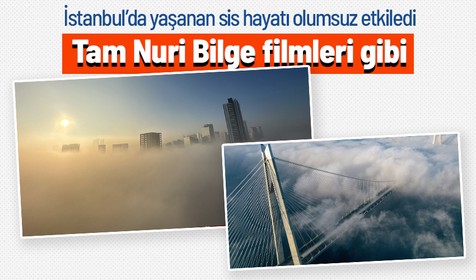İstanbul'da etkisini artıran sis hayatı olumsuz etkiledi: Vapur ve uçak seferlerinde aksama var