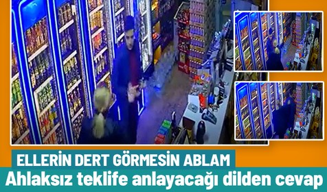 Kadın esnaf, sözlü tacizde bulunan sapığı tokatladı!