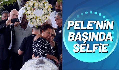 FIFA Başkanı Infantino Pele'nin cenazesinde selfie yaptı
