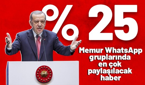 Cumhurbaşkanı Erdoğan açıkladı: Memura yüzde 25 maaş zammı
