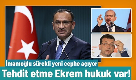Adalet Bakanı Bekir Bozdağ'dan, İBB Başkanı Ekrem İmamoğlu'nun sözlerine ilişkin açıklama: Tehdit eden her zaman karşısında hukuku bulur