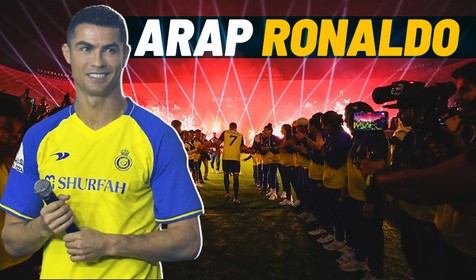 Ronaldo imza töreninde taraftara Arapça seslendi