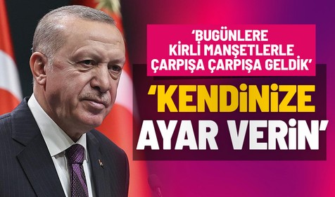 Cumhurbaşkanı Erdoğan konuşuyor 7. Anadolu Medya Ödülleri Töreninde konuştu