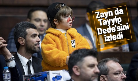 Kenan Sofuoğlu ile oğlu Zayn Cumhurbaşkanı Erdoğan'ı takip etti