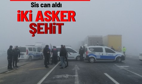 Son dakika... Konya'da yoğun sis nedeniyle meydana gelen kazada 2 asker şehit oldu