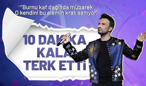 Yeni yıla Kıbrıs'ta lüks bir otelin sahnesinde girecek olan Tarkan 2023'e sayılı dakikalar kala sahneyi terk etti