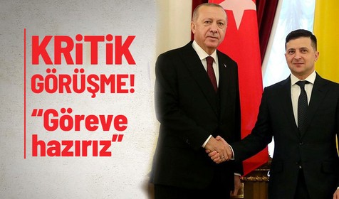 Cumhurbaşkanı Recep Tayyip Erdoğan Ukrayna Devlet Başkanu Volodimir Zelenski ile görüştü