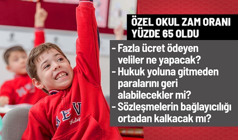 Özel okul zam oranının yüzde 65 olmasının ardından merak edilenler burada