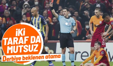 Derbinin hakemi belli oldu