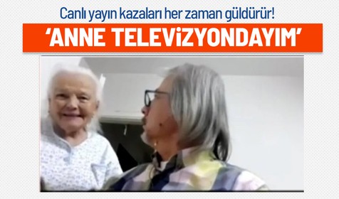 Prof. Dr. İlhan Uzgel, televizyon yayınında açıklama yaparken annesi odaya girdi