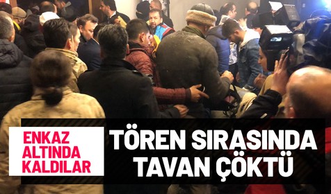 Sarıkamış Şehitlerini Anma Töreni'nde kullanılan platformun tavanı çöktü