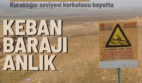 Türkiye'nin önemli barajı olan Keban Barajında kuraklık meydana geldi! Kuruyan barajdan gelen görüntüler "yok artık" dedirtti