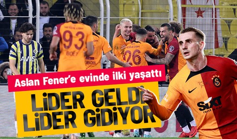 Galatasaray Kadıköy'de Fenerbahçe'yi yenerek farkı 4'e çıkardı