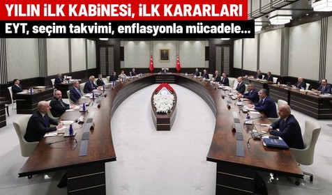 Yılın ilk kabinesi Cumhurbaşkanı Erdoğan'ın başkanlığında toplanıyor! 2023'ün ilk kararları neler olacak?