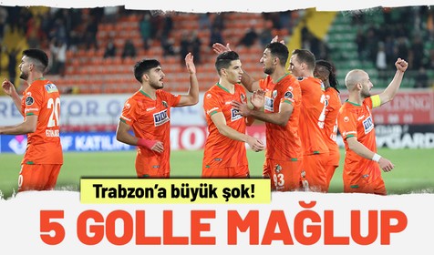 Alanyaspor- Trabzonspor'u 5-0 mağlup etti