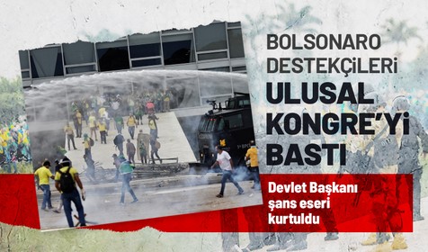Brezilya'da Bolsonaro destekçisi aşırı sağcı grup Kongre binasını bastı