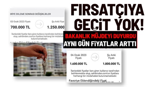Orta gelirlilere ev müjdesi fırsatçıları harekete geçirdi! Fiyatları 1 günde 1 milyon TL artırdılar
