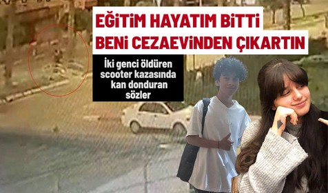 Antalya'da gece saatlerinde araba çarpması sonucu lise son sınıf öğrencisi scooterlı iki genç hayatını kaybetti!