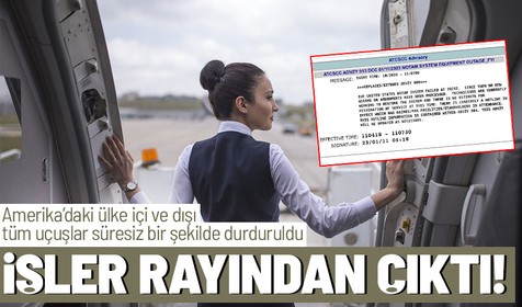 Amerika'da işler rayından çıktı! Adeta kaos havası hakim: Ülke genelinde tüm uçuşlar durduruldu
