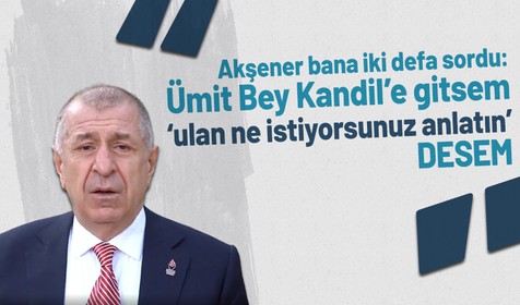 Ümit Özdağ'dan Akşener iddiası: PKK ile oturup müzakere süreci başlatacak