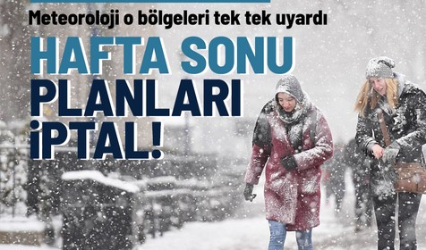 Meteoroloji o bölgelerimiz uyardı! Kar yağışı hafta sonu başlıyor! 14 OCAK HAVA DURUMU